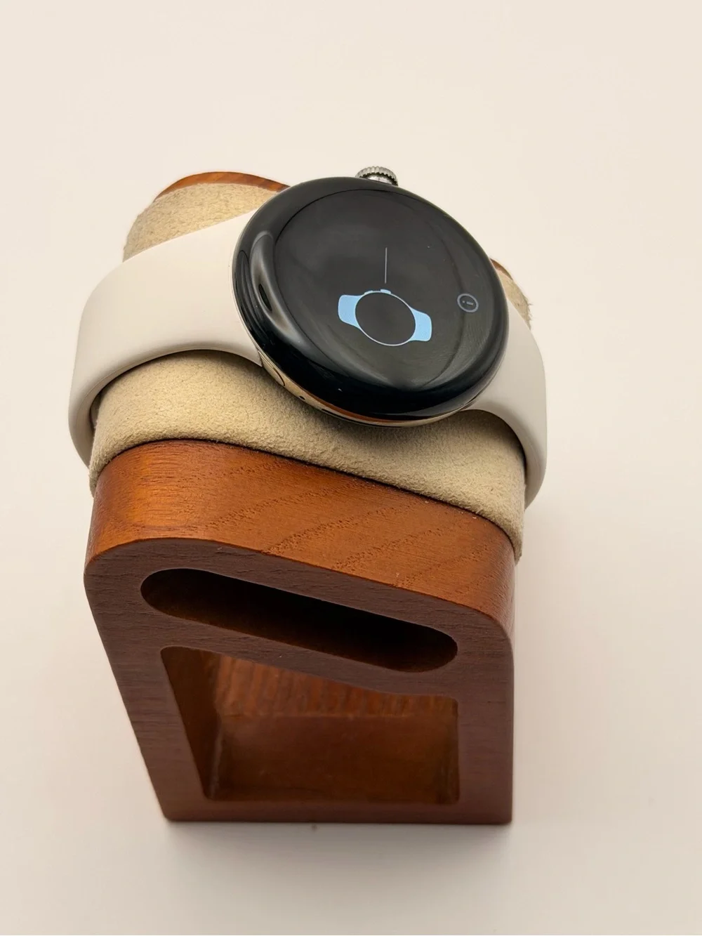 Google Pixel Watch (1st Gen), Charger Included, White Band, Excellent